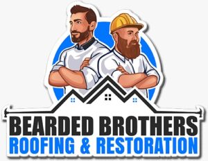 bearded brothers roofing and restoration logo