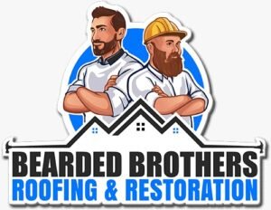 bearded brothers roofing and restoration logo