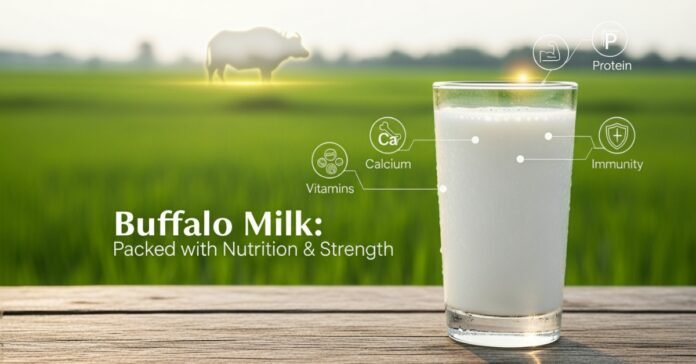 Buffalo Milk Nutrition, Protien & Health Benefits